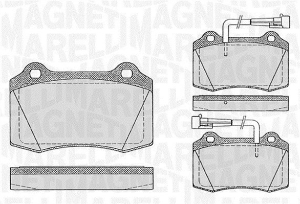 MAGNETI MARELLI Bremseklodser 363916060107 for LANCIA FIAT ALFA ROMEO CHRYSLER