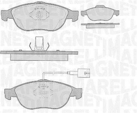 MAGNETI MARELLI Bremseklodser 363916060108 for LANCIA ALFA ROMEO FIAT