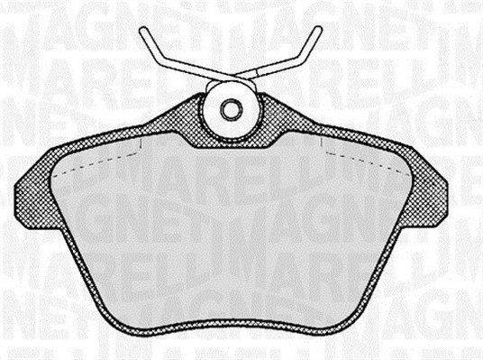 MAGNETI MARELLI Bremseklodser 363916060111 for LANCIA FIAT ALFA ROMEO
