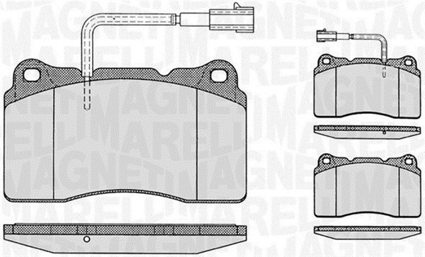 MAGNETI MARELLI Bremseklodser 363916060113 for ALFA ROMEO VOLVO LANCIA FIAT RENAULT