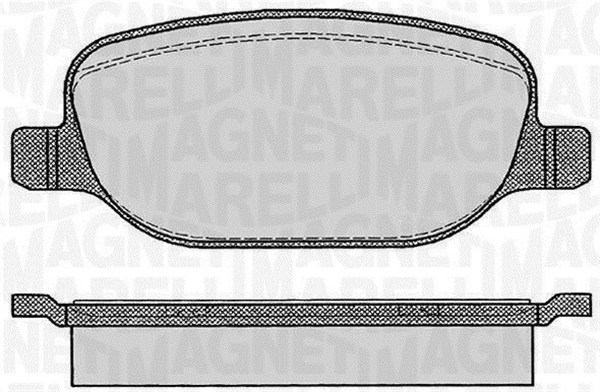 MAGNETI MARELLI Bremseklodser 363916060114 for LANCIA FIAT ALFA ROMEO