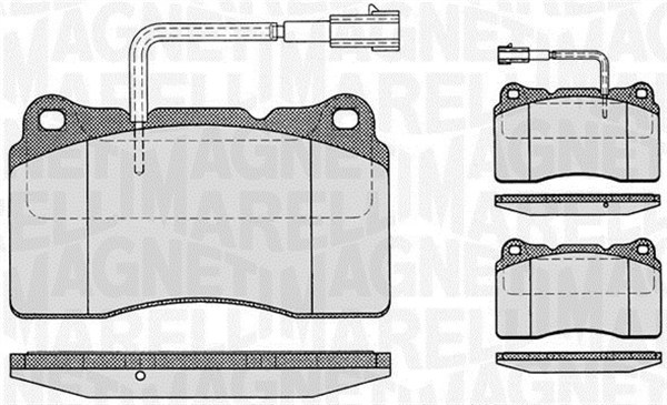 MAGNETI MARELLI Bremseklodser 363916060121 for ALFA ROMEO FIAT VOLVO