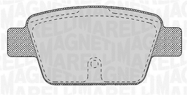 MAGNETI MARELLI Bremseklodser 363916060125 for FIAT