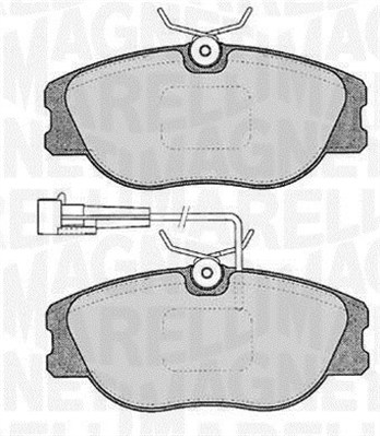MAGNETI MARELLI Bremseklodser 363916060122 for FIAT LANCIA