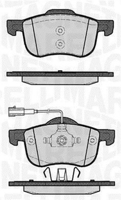 MAGNETI MARELLI Bremseklodser 363916060128 for ALFA ROMEO FIAT