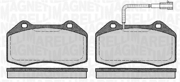 MAGNETI MARELLI Bremseklodser 363916060127 for ABARTH FIAT ALFA ROMEO CHRYSLER