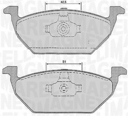 MAGNETI MARELLI Bremseklodser 363916060134 for VW (FAW) VW AUDI SKODA (SVW) SKODA VW (SVW) BRILLIANCE