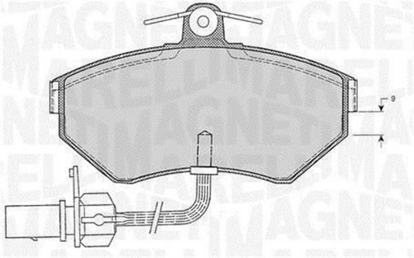 MAGNETI MARELLI Bremseklodser 363916060138 for VW SEAT