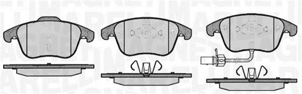MAGNETI MARELLI Bremseklodser 363916060139 for SKODA VW AUDI (FAW)
