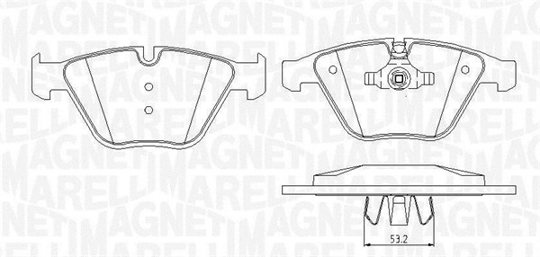 MAGNETI MARELLI Bremseklodser 363916060150 for BMW BMW (BRILLIANCE)