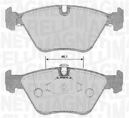 MAGNETI MARELLI Bremseklodser 363916060153 for BMW ROVER LAND ROVER