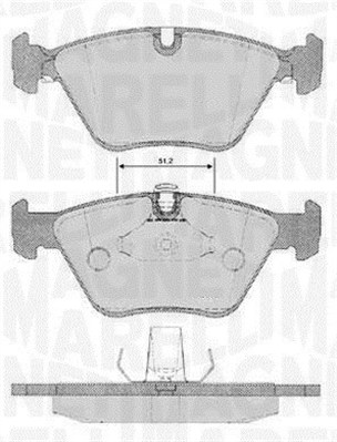 MAGNETI MARELLI Bremseklodser 363916060159 for BMW