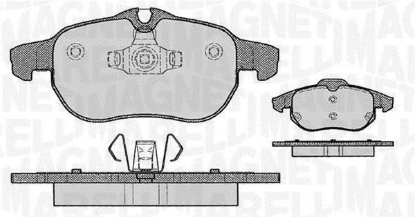 MAGNETI MARELLI Bremseklodser 363916060162 for OPEL SAAB FIAT CHEVROLET