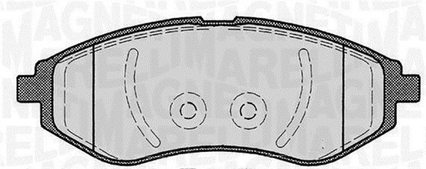 MAGNETI MARELLI Bremseklodser 363916060163 for CHEVROLET DAEWOO