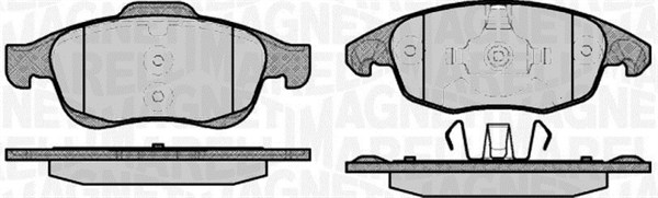 MAGNETI MARELLI Bremseklodser 363916060169 for PEUGEOT DS CITROËN