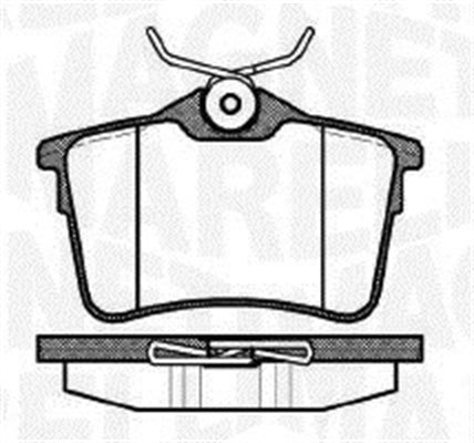 MAGNETI MARELLI Bremseklodser 363916060171 for PEUGEOT