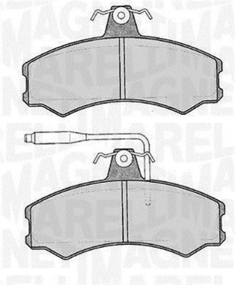 MAGNETI MARELLI Bremseklodser 363916060175 for PEUGEOT FIAT CITROËN