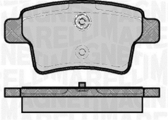 MAGNETI MARELLI Bremseklodser 363916060177 for CITROËN PEUGEOT