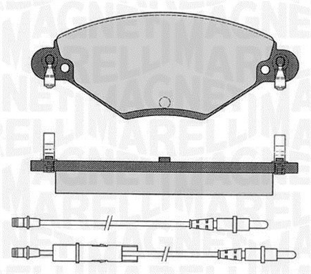 MAGNETI MARELLI Bremseklodser 363916060181 for CITROËN