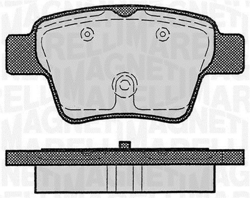 MAGNETI MARELLI Bremseklodser 363916060179 for PEUGEOT CITROËN
