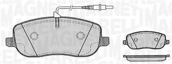 MAGNETI MARELLI Bremseklodser 363916060182 for PEUGEOT FIAT LANCIA