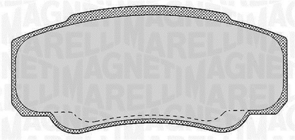 MAGNETI MARELLI Bremseklodser 363916060188 for PEUGEOT FIAT