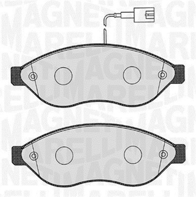 MAGNETI MARELLI Bremseklodser 363916060189 for PEUGEOT CITROËN FIAT