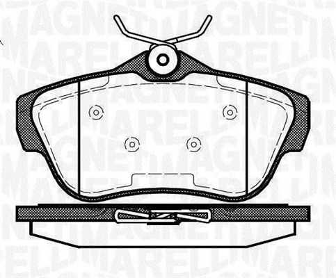 MAGNETI MARELLI Bremseklodser 363916060194 for PEUGEOT FIAT TOYOTA