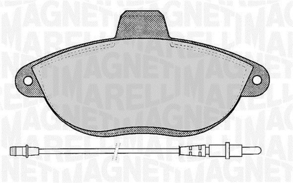 MAGNETI MARELLI Bremseklodser 363916060192 for PEUGEOT FIAT CITROËN