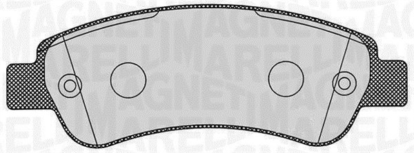 MAGNETI MARELLI Bremseklodser 363916060191 for PEUGEOT FIAT