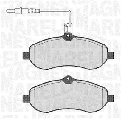 MAGNETI MARELLI Bremseklodser 363916060193 for PEUGEOT FIAT CITROËN TOYOTA
