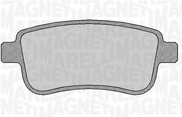 MAGNETI MARELLI Bremseklodser 363916060382 for NISSAN RENAULT