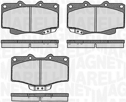 MAGNETI MARELLI Bremseklodser 363916060401 for TOYOTA VW