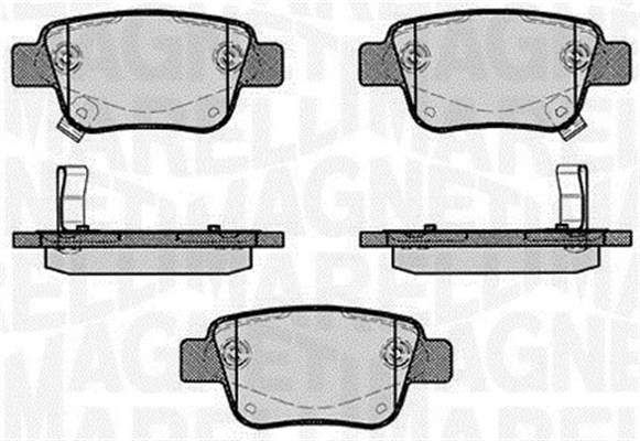 MAGNETI MARELLI Bremseklodser 363916060403 for TOYOTA