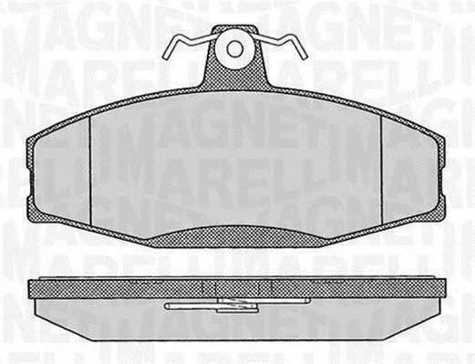 MAGNETI MARELLI Bremseklodser 363916060397 for SKODA VW
