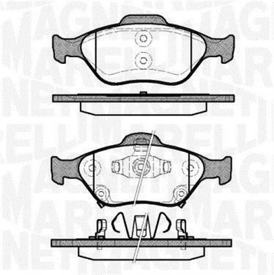 MAGNETI MARELLI Bremseklodser 363916060404 for TOYOTA