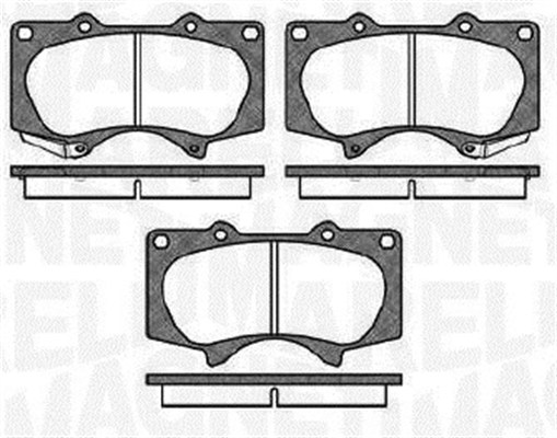 MAGNETI MARELLI Bremseklodser 363916060409 for MITSUBISHI TOYOTA
