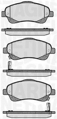MAGNETI MARELLI Bremseklodser 363916060402 for TOYOTA