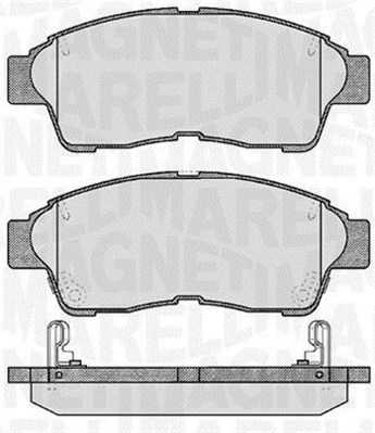 MAGNETI MARELLI Bremseklodser 363916060406 for GENERAL MOTORS TOYOTA NISSAN