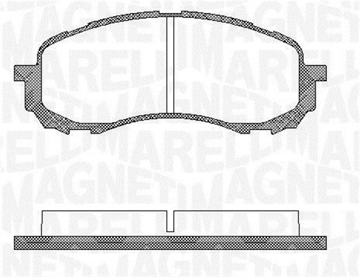 MAGNETI MARELLI Bremseklodser 363916060400 for SUBARU