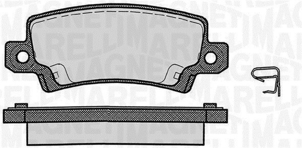 MAGNETI MARELLI Bremseklodser 363916060407 for TOYOTA