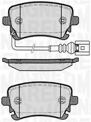 MAGNETI MARELLI Bremseklodser 363916060412 for AUDI VW