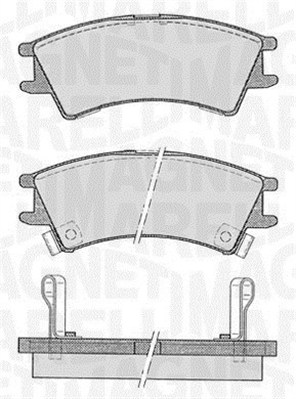 MAGNETI MARELLI Bremseklodser 363916060800 for HYUNDAI