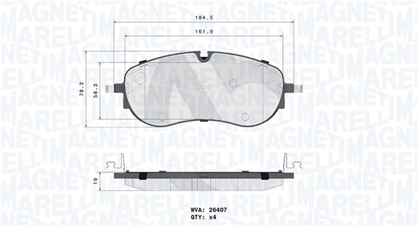 MAGNETI MARELLI Bremseklodser 363700485194 for AUDI SKODA VW AUDI (FAW) VW (SVW)