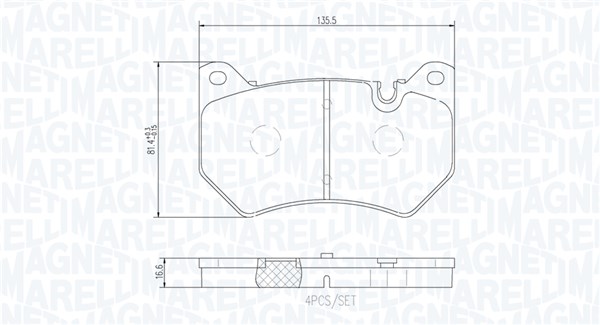 MAGNETI MARELLI Bremseklodser 363700485177 for VW AUDI AUDI (FAW)