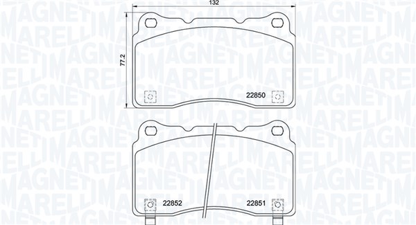 MAGNETI MARELLI Bremseklodser 363700428099 for HONDA
