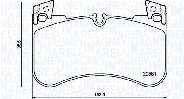 MAGNETI MARELLI Bremseklodser 363700444029 for LAND ROVER