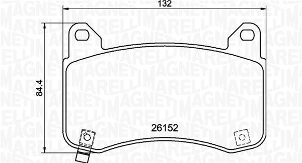 MAGNETI MARELLI Bremseklodser 363700409029 for TESLA