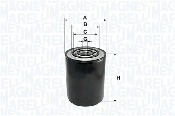 MAGNETI MARELLI Oliefilter 153071760101 Påskruet 142mm 3/4-16 for IVECO OPEL GENERAL MOTORS FIAT CITROËN PEUGEOT RENAULT RENAULT TRUCKS