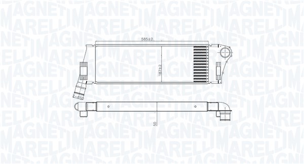 MAGNETI MARELLI Ladeluftkøler 351319206240 for RENAULT